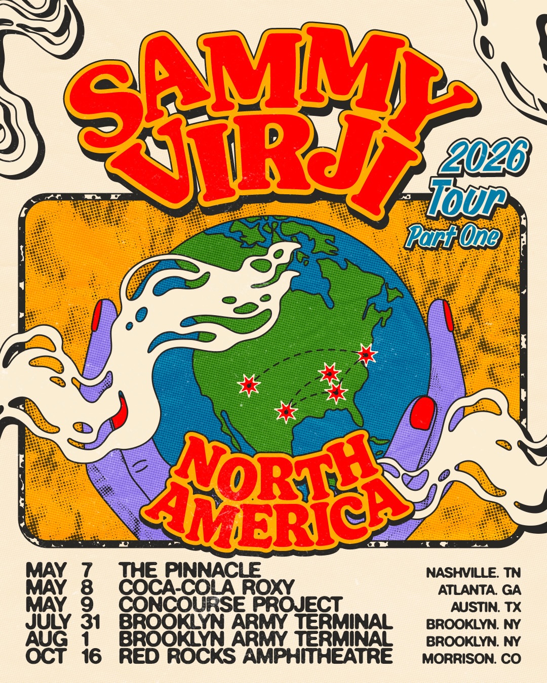 Sammy Virji Tour Poster 2026